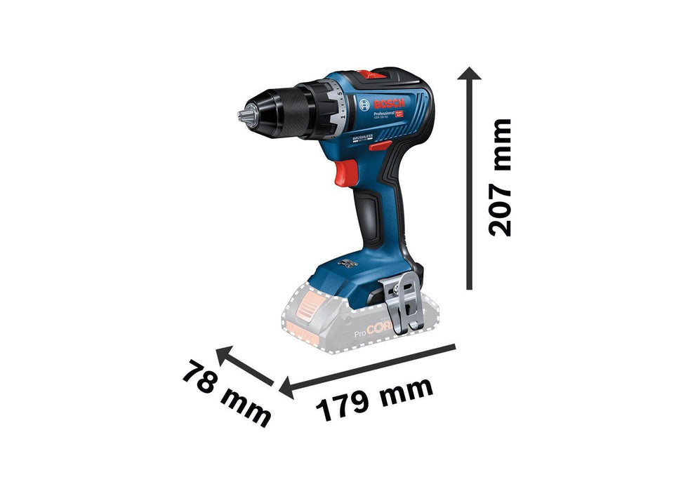 BOSCH GSR 18V-55 - Akku-bušilica i uvrtanjač (06019H5205) Aku bušilica - odvrtač BOSCH Madras doo Beograd