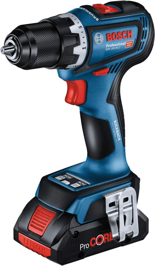 Bosch GSR 18V-90 C akumulatorska bušilica/odvrtač; 2x2,0 Ah + plastični kofer (06019K6020) Aku bušilica - odvrtač BOSCH Madras doo Beograd