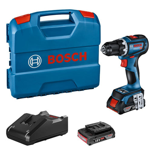 Bosch GSR 18V-90 C akumulatorska bušilica/odvrtač; 2x2,0 Ah + plastični kofer (06019K6020) Aku bušilica - odvrtač BOSCH Madras doo Beograd