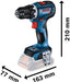 Bosch GSR 18V-90 C akumulatorska bušilica/odvrtač; 2x4,0 Ah ProCORE + L-Boxx kofer (06019K6004) Aku bušilica - odvrtač BOSCH Madras doo Beograd