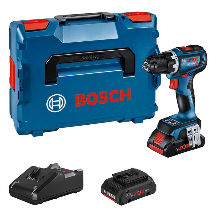 Bosch GSR 18V-90 C akumulatorska bušilica/odvrtač; 2x4,0 Ah ProCORE + L-Boxx kofer (06019K6004) Aku bušilica - odvrtač BOSCH Madras doo Beograd