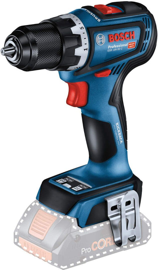 Bosch GSR 18V-90 C akumulatorska bušilica/odvrtač Solo; bez baterije i punjača + L-Boxx kofer (06019K6002) Aku bušilica - odvrtač BOSCH Madras doo Beograd