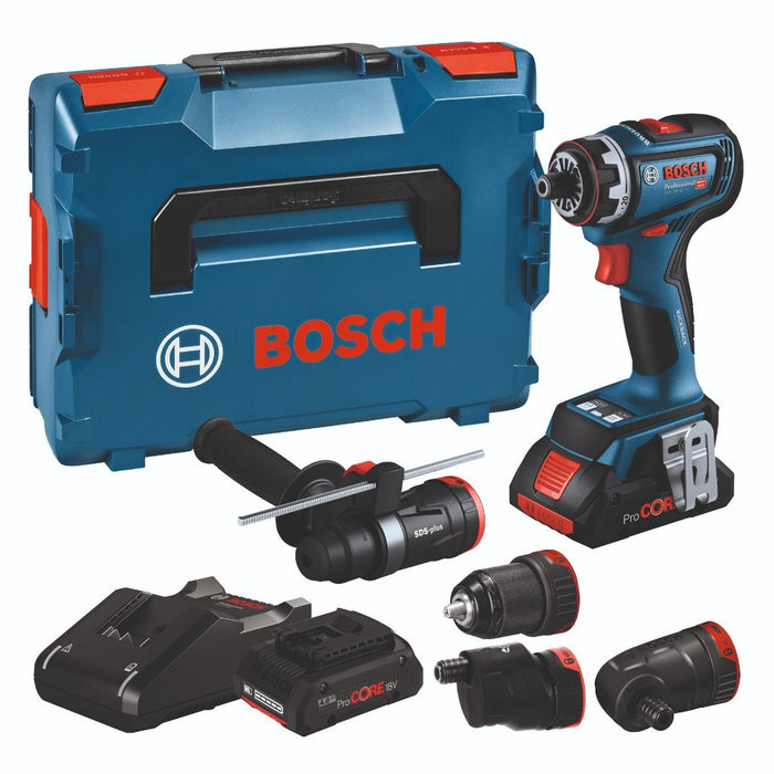 Bosch GSR 18V-90 FC akumulatorska bušilica/odvrtač; 2x ProCORE 18V 4,0 Ah + 4 FC nastavka (06019K6200) Aku bušilica - odvrtač BOSCH Madras doo Beograd