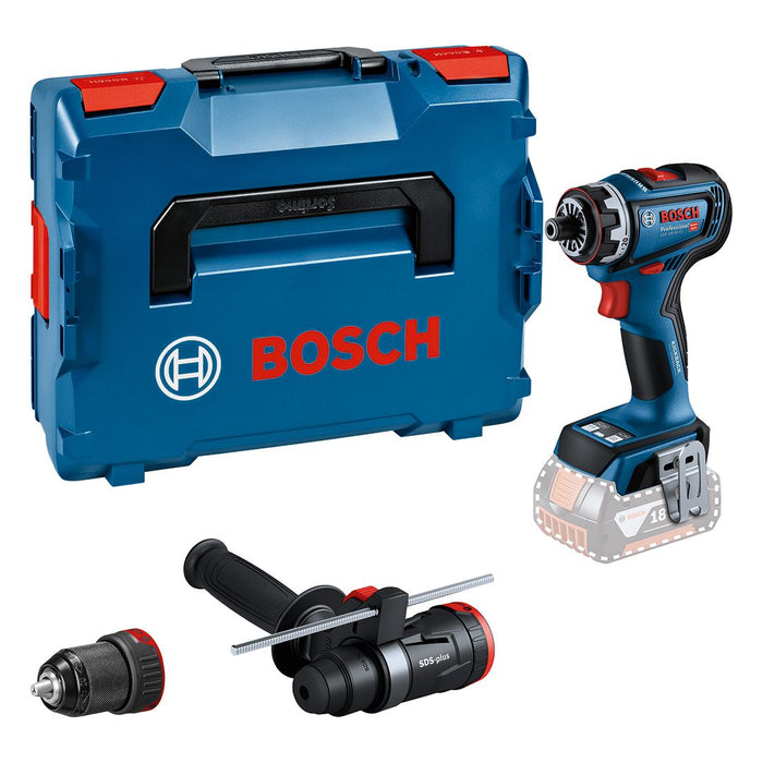 Bosch GSR 18V-90 FC akumulatorska bušilica/odvrtač Solo; bez baterije i punjača + 2 FC nastavka u L-Boxx koferu (06019K6204) Aku bušilica - odvrtač BOSCH Madras doo Beograd