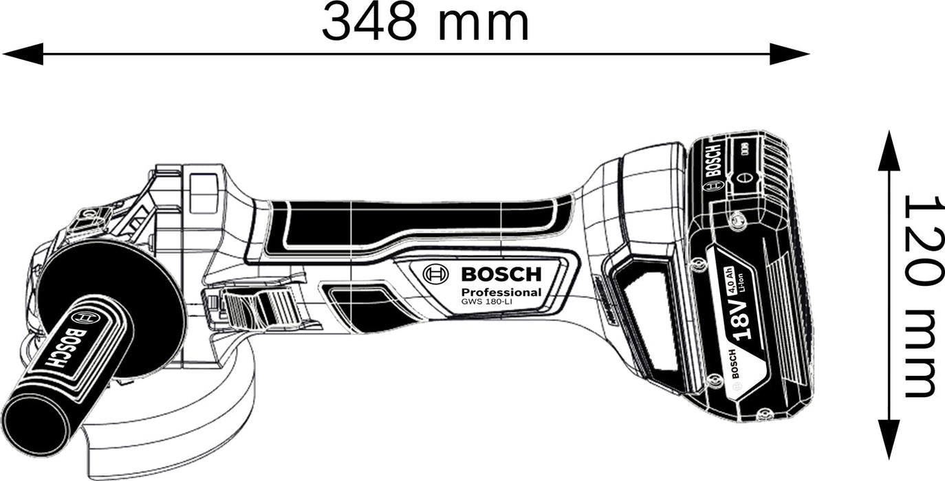 BOSCH GWS 180-LI - (0615990N05) Madras doo Beograd Madras doo Beograd