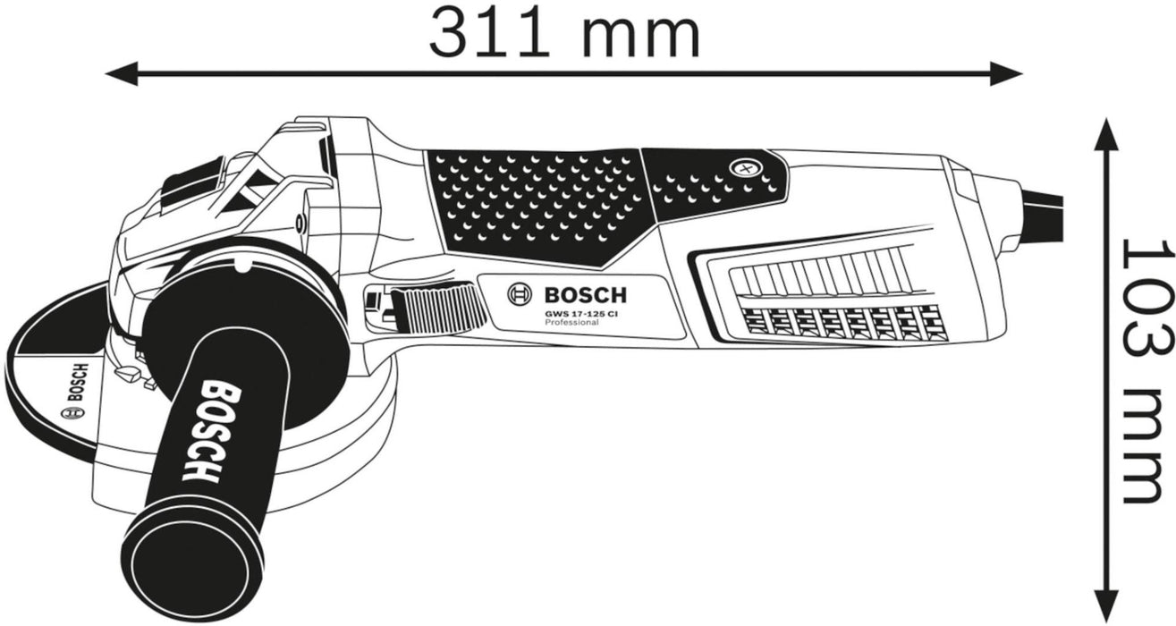 Bosch GWS 19-125 CI ugaona brusilica 1900W; 125mm (060179N002) Velika ugaona brusilica BOSCH BOSCH-060179N002 Madras doo Beograd