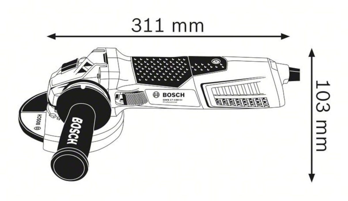 Bosch GWS 19-150 CI ugaona brusilica 1900W; 150mm (060179R002) Velika ugaona brusilica BOSCH BOSCH-060179R002 Madras doo Beograd