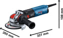 Bosch GWX 14-125 S mala ugaona brusilica 1.400 W sa potenciometrom - X-LOCK (06017D2100) Mala ugaona brusilica X Lock BOSCH Madras doo Beograd