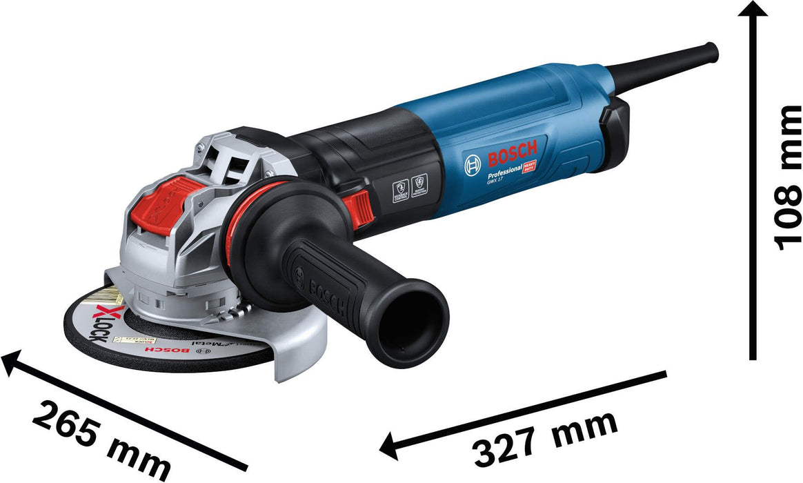 Bosch GWX 17-125 PSB ugaona brusilica 1700W; X-LOCK; 125mm sa potenciometrom i Drop Control pametnom kočnicom (06017D3700) Mala ugaona brusilica X Lock BOSCH BOSCH-06017D3700 Madras doo Beograd