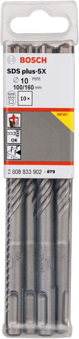 Bosch hamer burgija SDS-plus-5X 10 x 100 x 160 mm 2608833902 Burgija SDS - Plus BOSCH Madras doo Beograd
