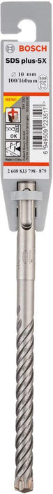 Bosch hamer burgija SDS-plus-5X 10 x 100 x 160 mm pakovanje od 1 komada - 2608833798 Burgija SDS - Plus BOSCH Madras doo Beograd