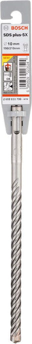 Bosch hamer burgija SDS-plus-5X 10 x 150 x 210 mm pakovanje od 1 komada - 2608833799 Burgija SDS - Plus BOSCH Madras doo Beograd