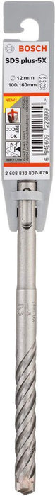 Bosch hamer burgija SDS-plus-5X 12 x 100 x 160 mm pakovanje od 1 komada - 2608833807 Burgija SDS - Plus BOSCH Madras doo Beograd