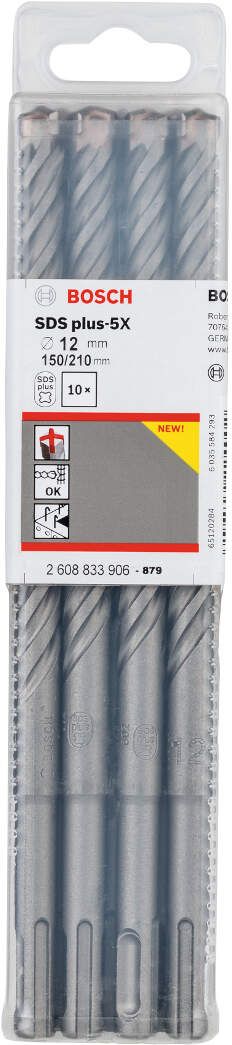 Bosch hamer burgija SDS-plus-5X 12 x 150 x 210 mm 2608833906 Burgija SDS - Plus BOSCH Madras doo Beograd