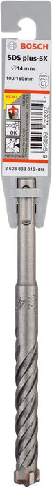 Bosch hamer burgija SDS-plus-5X 14 x 100 x 160 mm pakovanje od 1 komada - 2608833816 Burgija SDS - Plus BOSCH Madras doo Beograd