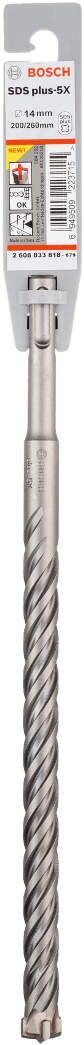 Bosch hamer burgija SDS-plus-5X 14 x 200 x 260 mm pakovanje od 1 komada - 2608833818 Burgija SDS - Plus BOSCH Madras doo Beograd