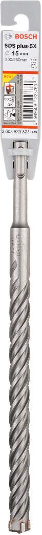 Bosch hamer burgija SDS-plus-5X 15 x 200 x 260 mm pakovanje od 1 komada - 2608833823 Burgija SDS - Plus BOSCH Madras doo Beograd
