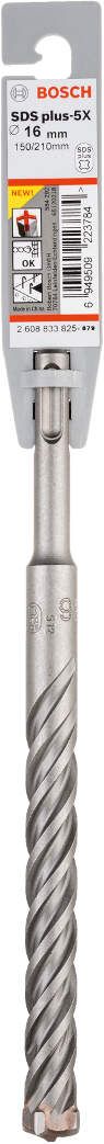 Bosch hamer burgija SDS-plus-5X 16 x 150 x 210 mm pakovanje od 1 komada - 2608833825 Burgija SDS - Plus BOSCH Madras doo Beograd