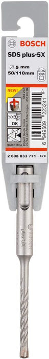 Bosch hamer burgija SDS-plus-5X 5 x 50 x 110 mm pakovanje od 1 komada - 2608833771 Burgija SDS - Plus BOSCH Madras doo Beograd