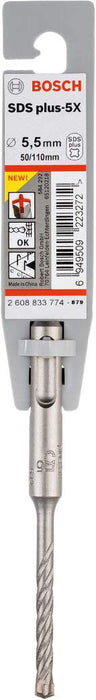 Bosch hamer burgija SDS-plus-5X 5,5 x 50 x 110 mm pakovanje od 1 komada - 2608833774 Burgija SDS - Plus BOSCH Madras doo Beograd