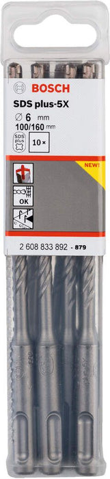 Bosch hamer burgija SDS-plus-5X 6 x 100 x 160 mm 2608833892 Burgija SDS - Plus BOSCH Madras doo Beograd