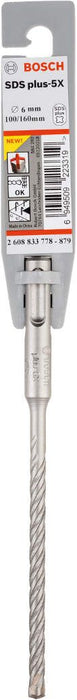 Bosch hamer burgija SDS-plus-5X 6 x 100 x 160 mm pakovanje od 1 komada - 2608833778 Burgija SDS - Plus BOSCH Madras doo Beograd