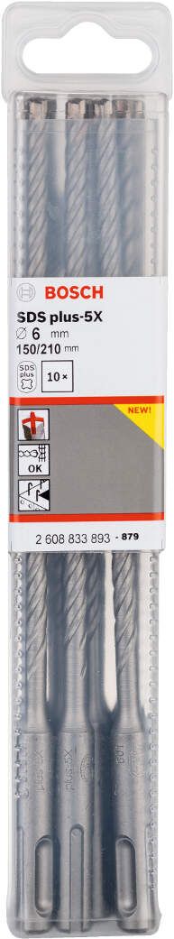 Bosch hamer burgija SDS-plus-5X 6 x 150 x 210 mm 2608833893 Burgija SDS - Plus BOSCH Madras doo Beograd