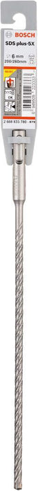 Bosch hamer burgija SDS-plus-5X 6 x 200 x 260 mm pakovanje od 1 komada - 2608833780 Burgija SDS - Plus BOSCH Madras doo Beograd