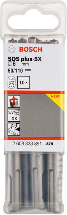 Bosch hamer burgija SDS-plus-5X 6 x 50 x 110 mm 2608833891 Burgija SDS - Plus BOSCH Madras doo Beograd