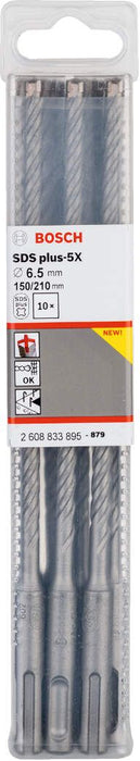 Bosch hamer burgija SDS-plus-5X 6,5 x 150 x 210 mm pakovanje od 10 komada - 2608833895 Burgija SDS - Plus BOSCH Madras doo Beograd