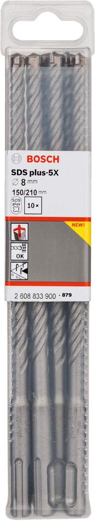 Bosch hamer burgija SDS-plus-5X 8 x 150 x 210 mm 2608833900 Burgija SDS - Plus BOSCH Madras doo Beograd