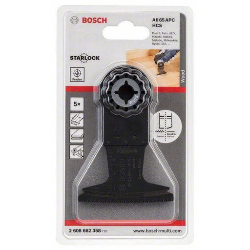 Bosch HCS list testere za uranjanje AII 65 APC Wood 40 x 65 mm, pakovanje od 5 komada - 2608662358 List testere za uranjanje BOSCH Madras doo Beograd