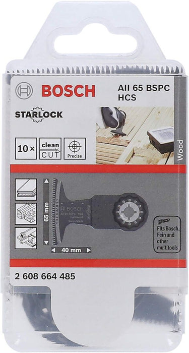Bosch HCS list testere za uranjanje AII 65 BSPC Hard Wood 40 x 65 mm - pakovanje od 10 komada - 2608664485 List testere za uranjanje BOSCH Madras doo Beograd