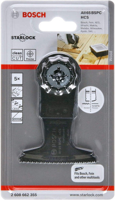 Bosch HCS list testere za uranjanje AII 65 BSPC Hard Wood 40 x 65 mm - pakovanje od 5 komada - 2608662355 List testere za uranjanje BOSCH Madras doo Beograd