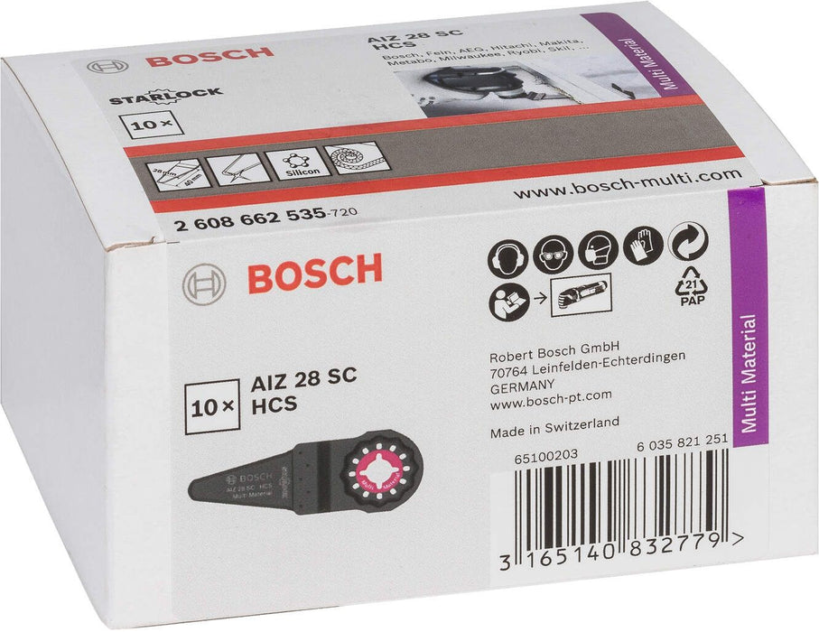 Bosch HCS univerzalni sekač utora AIZ 28 SC 28 x 40 mm - pakovanje od 10 komada - 2608664489 Univerzalni sekač utora BOSCH Madras doo Beograd