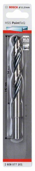 Bosch HSS spiralna burgija PointTeQ 11,5 mm (redukovan prihvat) paket od 1 komada Burgija HSS BOSCH Madras doo Beograd