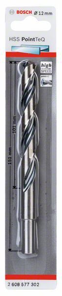 Bosch HSS spiralna burgija PointTeQ 12,0 mm (redukovan prihvat) paket od 1 komada Burgija HSS BOSCH Madras doo Beograd