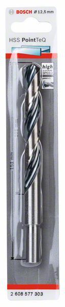 Bosch HSS spiralna burgija PointTeQ 12,5 mm (redukovan prihvat) paket od 1 komada Burgija HSS BOSCH Madras doo Beograd