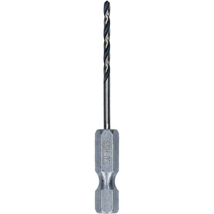 Bosch HSS spiralna burgija PointTeQ 2,0 mm sa šestougaonim HEX prihvatom pakovanje od 1 komada - 2608577517 Burgija HSS BOSCH Madras doo Beograd