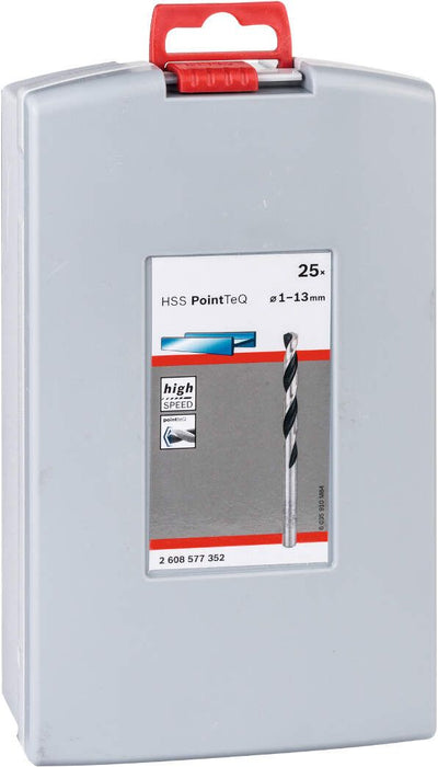 Bosch HSS spiralna burgija PointTeQ 25-delni ProBox - 2608577352 Burgija HSS BOSCH Madras doo Beograd