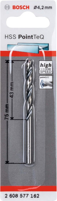 Bosch HSS spiralna burgija PointTeQ 4,2 mm pakovanje od 1 komada - 2608577162 Burgija HSS BOSCH Madras doo Beograd
