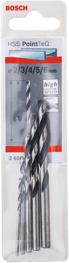 Bosch HSS spiralna burgija PointTeQ 5-delni set - 2608577345 Burgija HSS BOSCH Madras doo Beograd