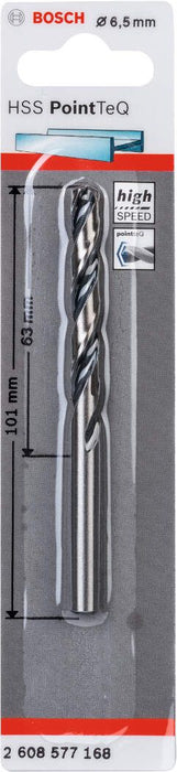 Bosch HSS spiralna burgija PointTeQ 6,5 mm pakovanje od 1 komada - 2608577168 Burgija HSS BOSCH Madras doo Beograd