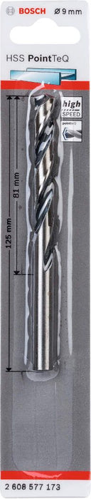 Bosch HSS spiralna burgija PointTeQ 9,0 mm pakovanje od 1 komada - 2608577173 Burgija HSS BOSCH Madras doo Beograd