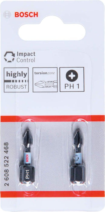 Bosch Impact Control 2-delni set bitova PH1 dužine 25mm (2608522468) Set bitova BOSCH BOSCH-2608522468 Madras doo Beograd