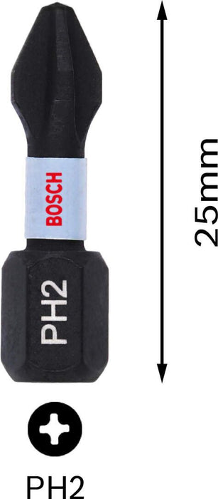 Bosch Impact Control 2-delni set bitova PH2 dužine 25mm (2608522403) Set bitova BOSCH BOSCH-2608522403 Madras doo Beograd