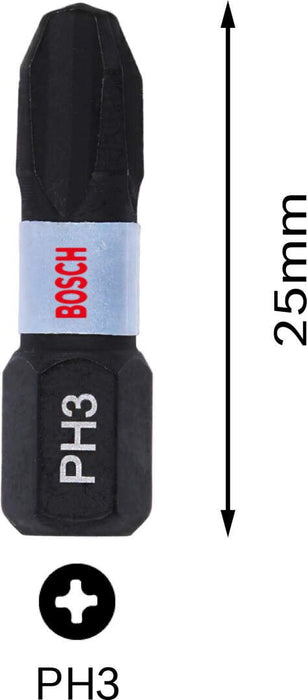 Bosch Impact Control 2-delni set bitova PH3 dužine 25mm (2608522469) Set bitova BOSCH Madras doo Beograd