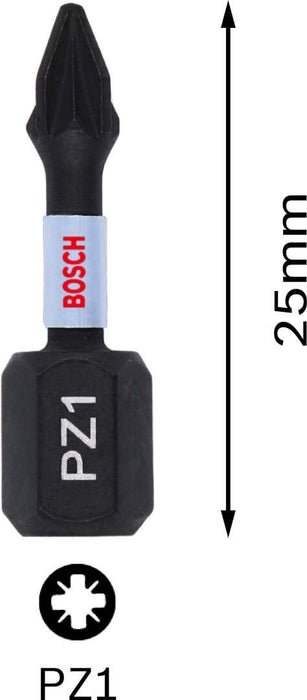 Bosch Impact Control 2-delni set bitova PZ1 dužine 25mm (2608522400) Set bitova BOSCH BOSCH-2608522400 Madras doo Beograd