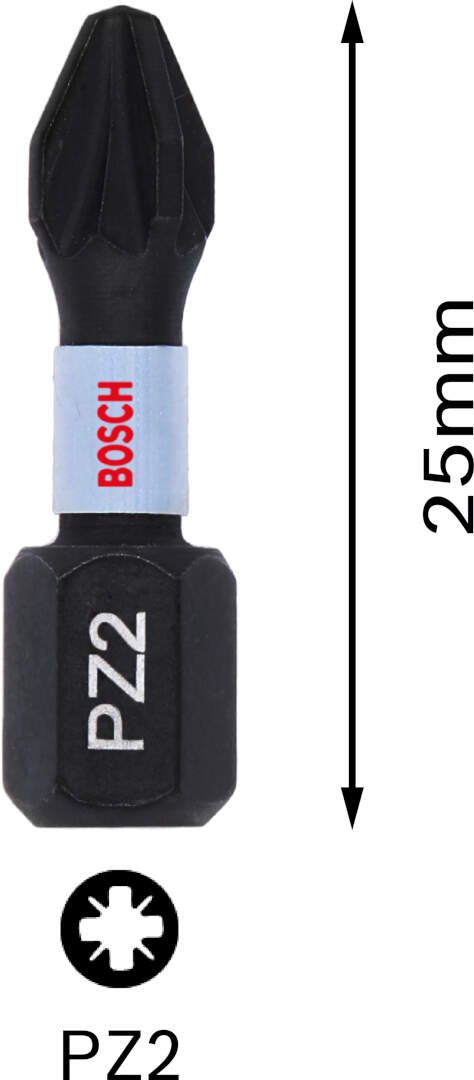 Bosch Impact Control 2-delni set bitova PZ2 dužine 25mm (2608522401) Set bitova BOSCH BOSCH-2608522401 Madras doo Beograd