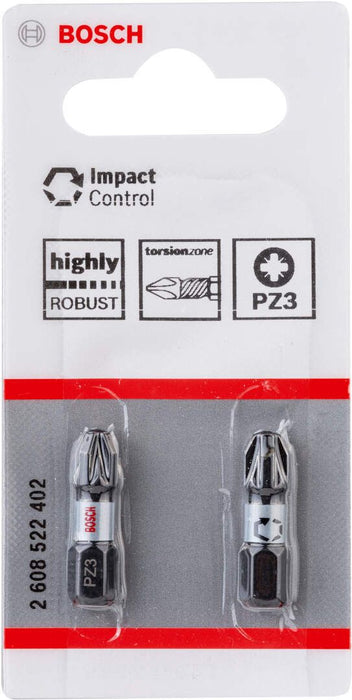 Bosch Impact Control 2-delni set bitova PZ3 dužine 25mm (2608522402) Set bitova BOSCH BOSCH-2608522402 Madras doo Beograd